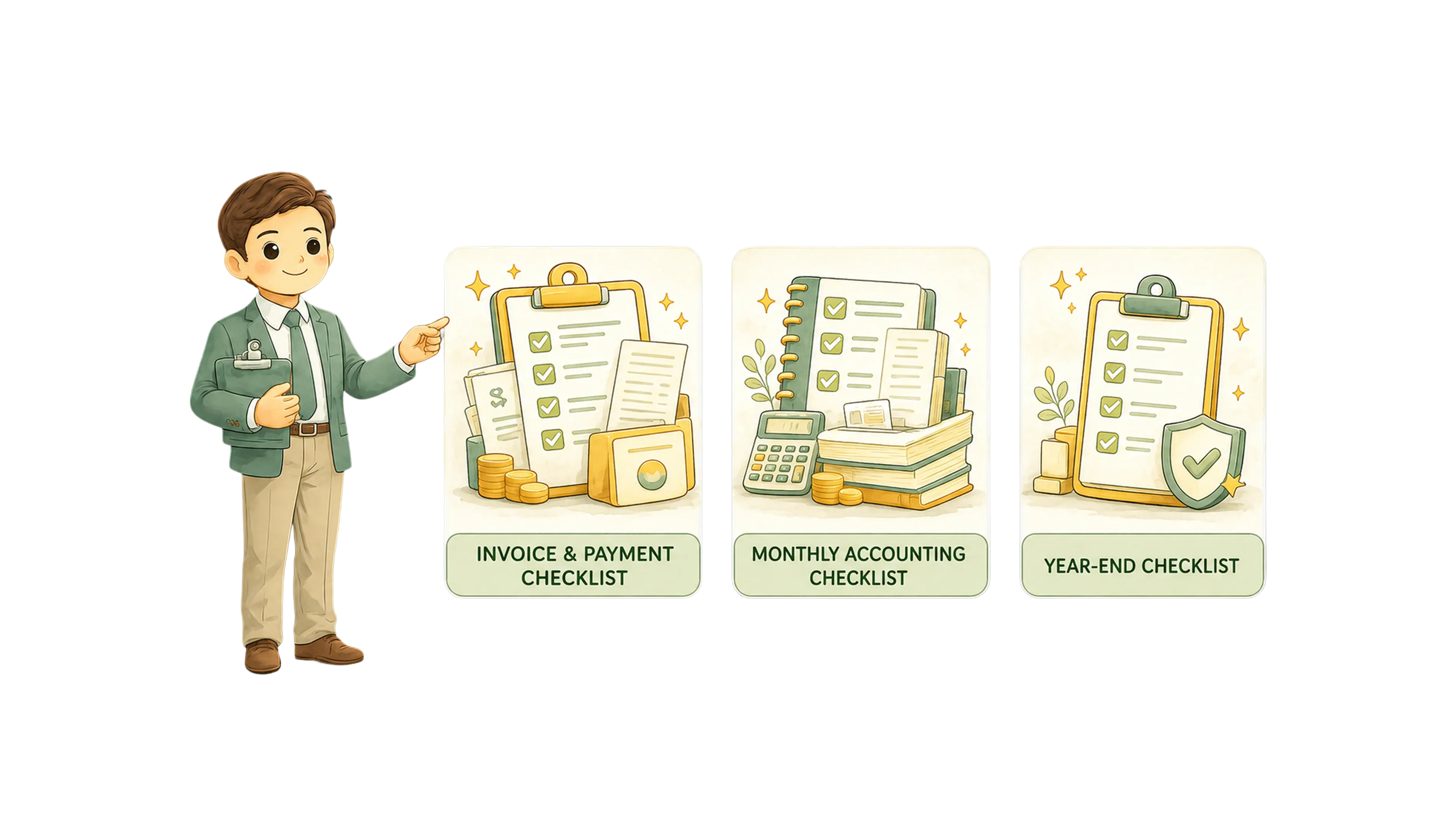 Billing payment and accounting checklists for childcare